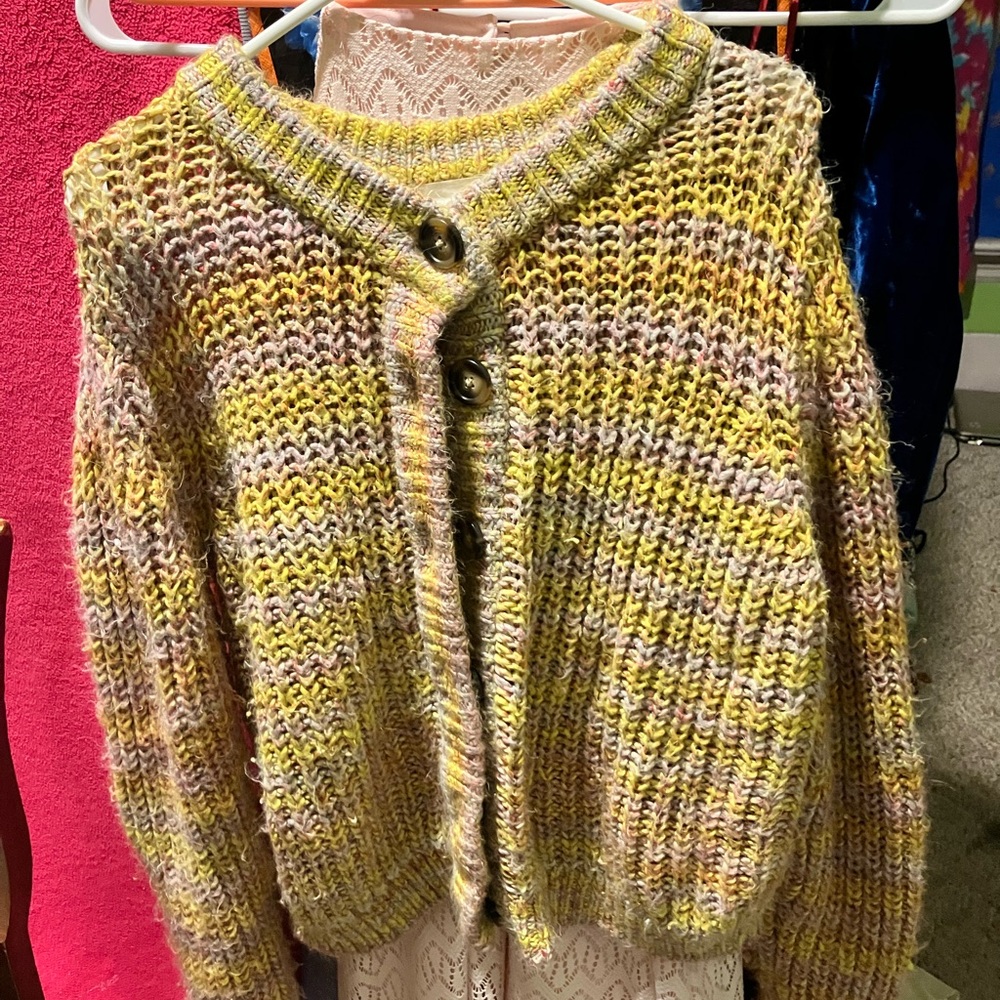 Multicolor Knit Women's Sweater - Picture 2 of 4
